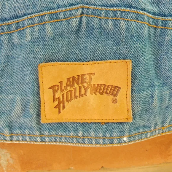 Vintage 90's Planet Hollywood denim jacket, unisex size small (fits large) - Picture 12 of 16